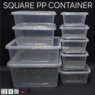 Disposable Square PP Container Square Container/ Rectangular Container (50PCS±)