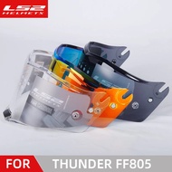 Original LS2 FF805 Motorcycle Helmet Visor ls2 THUNDER helmets transparent gold lens shield With Ant