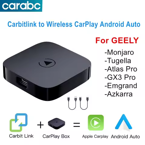 For Geely Tugella Monjaro GX3 Pro Emgrand Azkarra Atlas Pro Carbitlink Smartlink Phonelink to Wirele