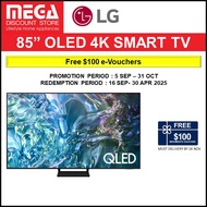 SAMSUNG QA85Q60DAKXXS 85" QLED 4K Q60D SMART TV + FREE WALL MOUNT + $100 VOUCHER