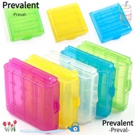 PREVALENT 4 AA AAA Organizer Rechargeable Battery Container Coloful Battery Holder Storage