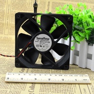 2023xx Delta Sensflow 12025ลูกบอลคู่พัดลมทำความเย็น12V 0.44A WFC1212B 12Cm 2 Line