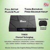 GBOX TV Box 5Gwifi Bluetooth Android 15.0 Media Box