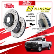 Illusion Sport Disc Brake Rotor Illusion Isuzu D-max 1.9 , 3.0 (2020-2026) Front (Depan) 100% Origin