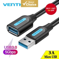 Vention USB Extension Cable 3.0 Male to Female USB 2.0 Cable Extender Data Cord for Laptop PC Smart 
