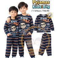 1Y-12Y▪️RSS▪️STRIPE AGEN ALI▪️SET LONG SLEEVE COTTON KIDS & BIG BOY  LONG PANT