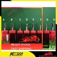 READY STOCK MALAYSIA 1pcs 6x6mm Tungsten Carbide Burr 6mm Double Cut Rotary Porting Tool Mata Portin