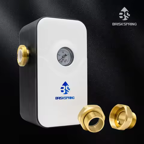 BriskSpring Whole House Water Conditioner Descaler Salt Free Water Softener System Hard Water Anti L