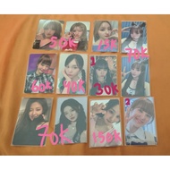 Official photocard BELLE kiss of life/kiof, nana wooah/wooAh, ningning aespa, ryu sarang izna