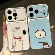 Funny Cartoon Dog Brian Phone Case For Vivo iQOO Z11 Z11X Z10 Z10X Z10R Z9X Z9 Turbo Plus Z7 Z7i Z6 