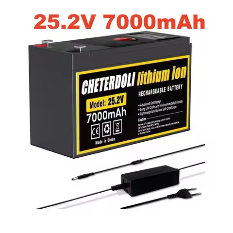 25.2V 7Ah 10Ah 12Ah Lithium Battery Rechargeable Lithium Battery Pack for 24V Children's Electric Ve