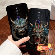 OPPO F11/F11 PRO Softcase F5 / F7 LATEST F9/ with Dragon Aesthetic Motif - Current Case - Cool Case 