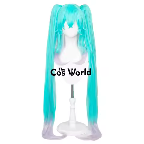 Miku 2024 Racing 120cm/47inch Long Straight Halloween Anime Cosplay Wigs Synthetic Hair + Wig Cap
