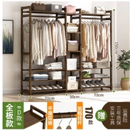 Malaysia 80cm / 170cm / 190cm Bamboo Clothes Rack Hanger Floor Standing Wardrobe Bedroom Hanger Hang