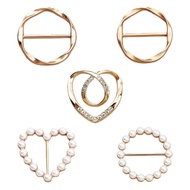 Yao 5Pcs Waist Cincher Fasteners Zinc Alloy Dressmaker Clip Adjustable Waistband Tightener For Dress