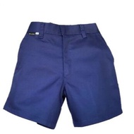 BIJAK-Primary School Uniform Short PANT /Seluar Pendek Biru Rendah /小学塑胶头男生蓝短裤
