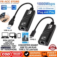 Converter TYPE C TO LAN USB to LAN RJ45 ethernet Adapter GIGABIT USB TO RJ45 GIGABIT LAN UP TO 1000 