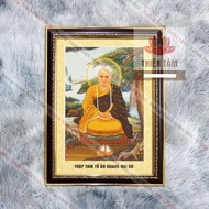 An Quang Master wall painting 36x48cm, glossy fabric, genuine composite frame