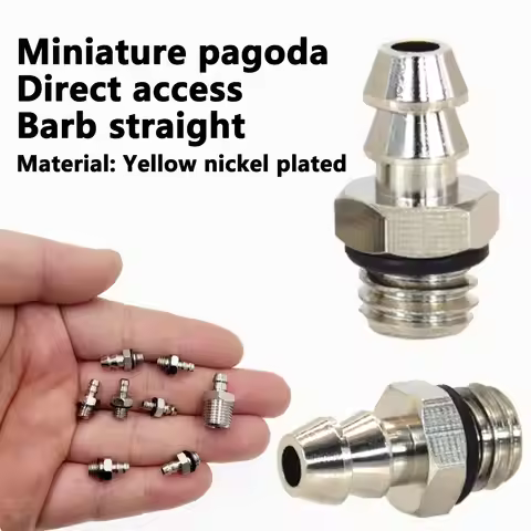 10pcs 2mm 3mm 4mm 6mm 8mm OD Air Pneumatic Hose to M3 M4 M5 M6 Male Mini Barb Fitting Pagoda Joint C