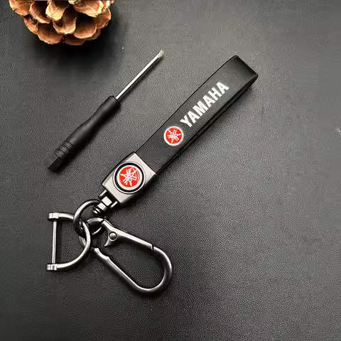 Leather Emblem Car Lanyards Moto Racing Gifts Pendant Motorcycle Keychain for MT09 MT10 YZF R1 R3 R6