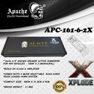 APACHE XPLODE Dual Double 6.5” Inch Active Subwoofer 200W With Built In Digital Class D Amplifier Fo