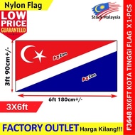Nylon Polyester Kota Tinggi Flag 3x6ft 90x180cm Kota Tinggi Flag-F3648