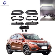 1Pair LED Fog Light Headlight Fog Lamp Cover Grill Bezel Switch Foglights Assembly For Honda HR-V HR