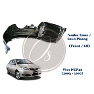 Toyota vios Ncp42 2003 - 2007 Front Fender Cover / Fender Liner / Daun Pisang / Splash Guard 2003 20