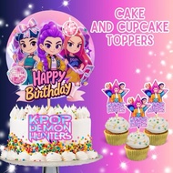 KPOP DEMON HUNTERS CAKE TOPPER HUNTRIX | KPOP DEMON HUNTERS CUPCAKE TOPPER