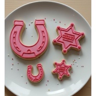 Horse Shoe Horse shoe Sherrif Cookie Cutter Fondant Cutter Cake Embosser