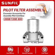 Excavator Accessories For  200B/120B 806 Assembly Pilot Filter Assembly Pilot Grid Base