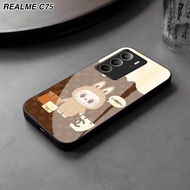 HP REALME C75 glass Softcase - Casing Latest Realme C75hp [M360] Realme Casing - Cool Aesthetic Moti