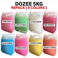 DOZEE 5KG REPACK Sabun Pencuci Detergent Liquid Pencuci & Pewangi | Sabun Dozee Repack 5KG Semua War