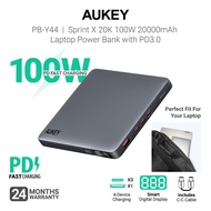 Aukey PB-Y44 Sprint X 100W 20000mAh Laptop Power Bank (24 Months Warranty)
