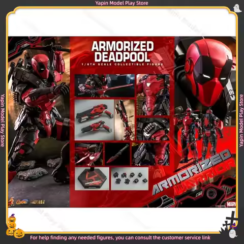 24 Hours Shipping HOTTOYS HT 1/6 Marvel CMS09D42 Alloy Die-cast Armored Deadpool Armored Warrior Mov