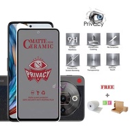 Matte Spy ZTE nubia Focus 2 5G Focus Pro 5G Nubia Music Anti-Scratch Ceramic Privacy Full Cover