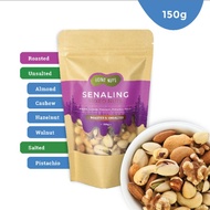 Going Nuts Senaling Mixed Nuts 150g (Roasted & Unsalted*) Almond Cashew Hazelnut Pistachio Walnut