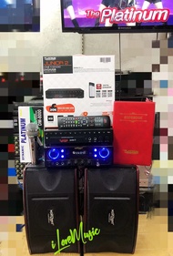 [KARAOKE SET]  ORIGINAL KONZERT KCS-212 SPEAKER AMPLIFIER 150WATTS x2 with BT/FM/USB/AUX with Platinum junior 2 karaoke player free 1 mic