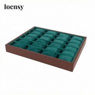 [Ioensy] Watch Display Tray 24-slot Green