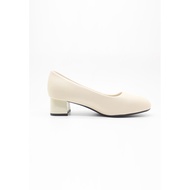 BerryBerries Leather Pump Heels Beige