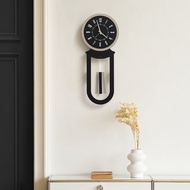 WOZOOM house quasi-non-punching French retro wall clock simple living room art clock Internet celebr