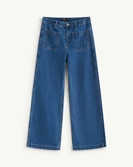 Quần Denim Nữ Túi Đắp Form Straight - Routine 10F25DPAW041
