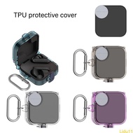 Lidu11 Headphone Clear Shockproof Housing Skin-friendly Cover for CMF Buds 2 Washable Shell Protecto