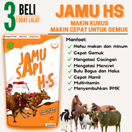 JAMU SAPI HS PENGGEMUK HEWAN SAPI KAMBING DOMBA KERBAU OBAT PMK