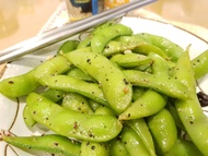 阿母的豆干系列--涼拌毛豆莢