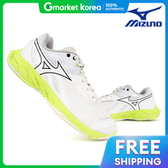 Mizuno | รองเท้าแบดมินตัน Mizuno Wave Fang 2 สี Silver Lime สำหรับผู้ชายและผู้หญิง