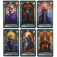 Limited Time Promotion!Tarot West Flower Window Tower Card Classic New Style StainedGlass TarotWestF