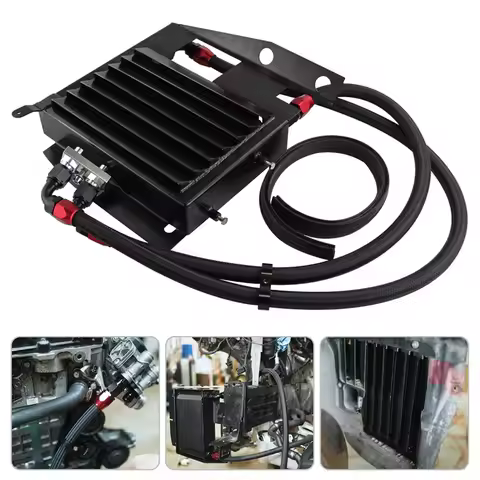 Upgrade 25 Row Oil Cooler Kit For BMW 3 SERIES 335I E90 E91 E92 E93 N54 Silver/Black