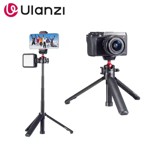 Ulanzi MT-16 Extend Tripod with Cold Shoe for Microphone LED Light Smartphone SLR Camera Vlog Tripod
