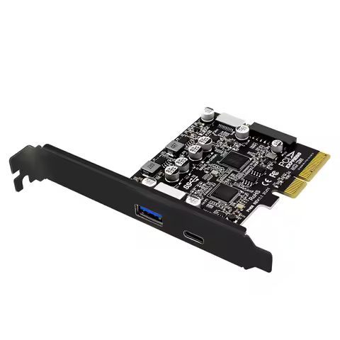PCIe3.0 to USB3.2 Adapter Card Type-C Front 10Gbps PCI Express PCI-E USB 3.2 Controller Add on Card 
